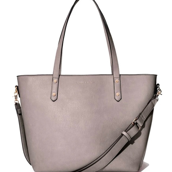 Poppy & Peonies Handbags - Poppy & Peonies Gray Tote Bag with Structured Design